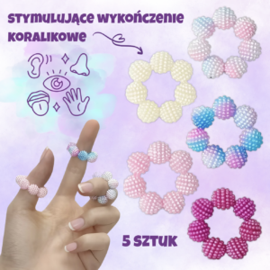 Zestaw Pierścionków Sensorycznych BubbleGum (5 sztuk)